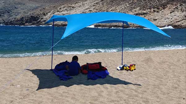 Shadysand beach tent - lots of wind